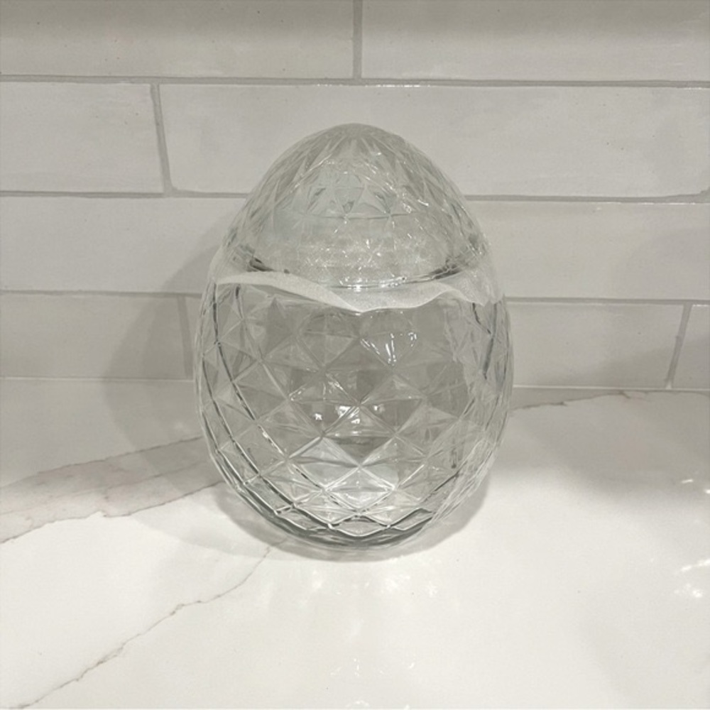 ✨NEW🌷Target Bullseye Playground 2024 Jeweled Glass Egg Jar Container🐣